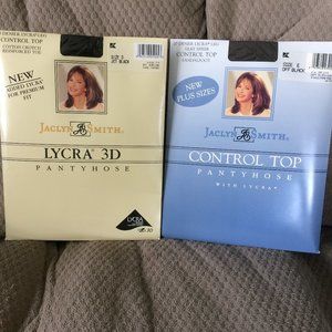 Jaclyn Smith control top pantyhose (2 pr.) Size D & E